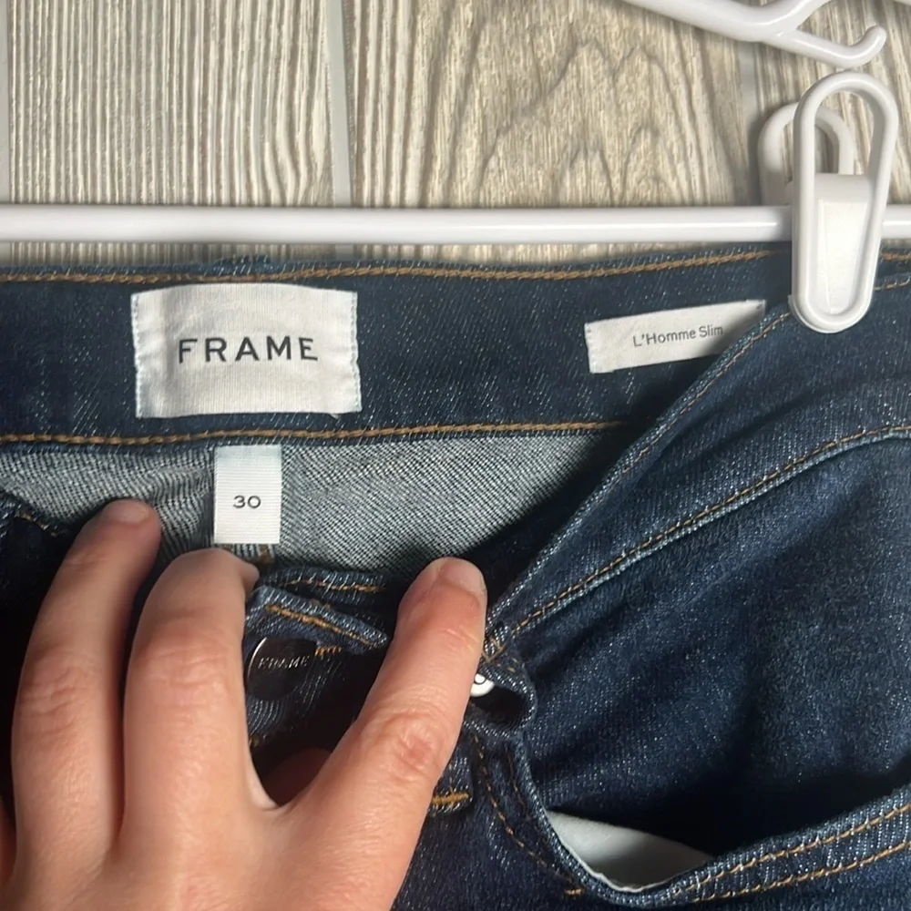 Men’s Frame L'Homme Slim Fit Jeans Dark Wash Size 30